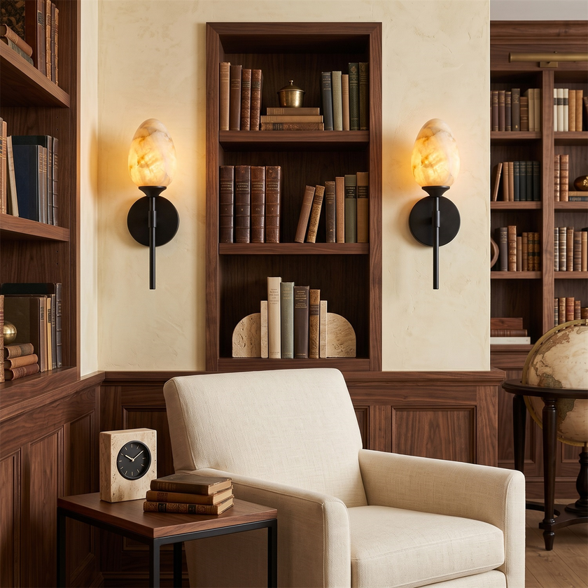 Lennox Alabaster Wall Sconce