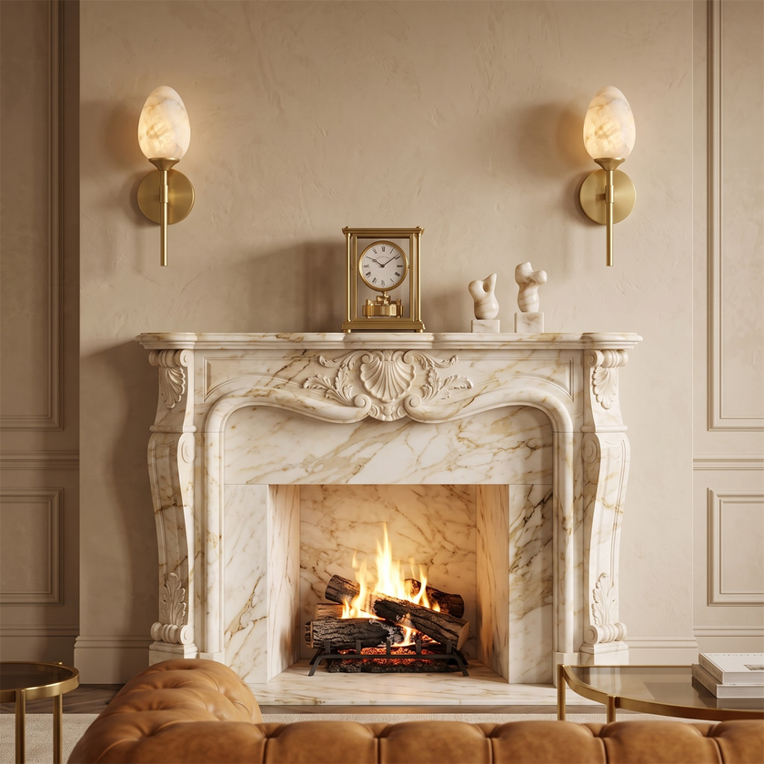 Lennox Alabaster Wall Sconce
