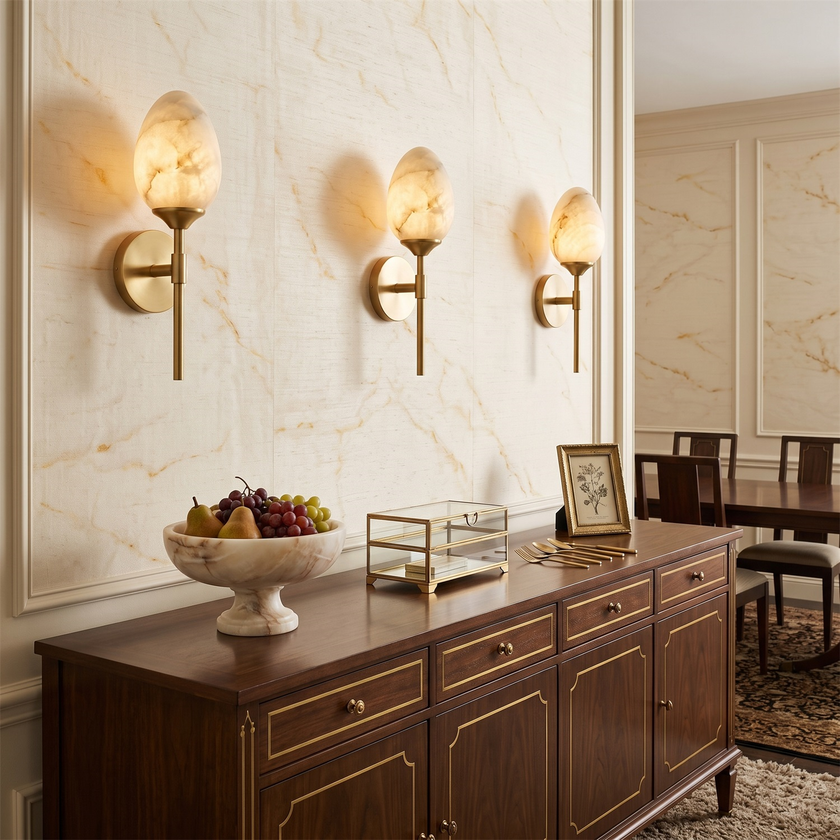 Lennox Alabaster Wall Sconce