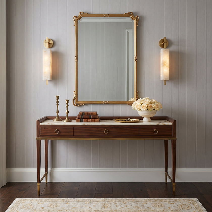 Lunaxis Alabaster Wall Sconce
