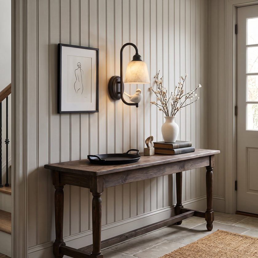 Luscinia Alabaster Wall Sconce