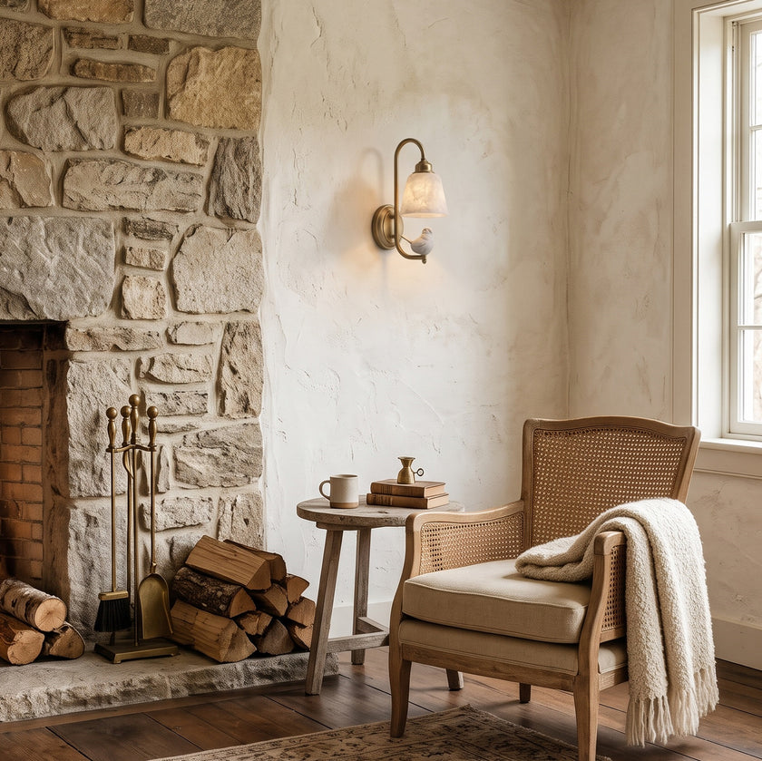 Luscinia Alabaster Wall Sconce