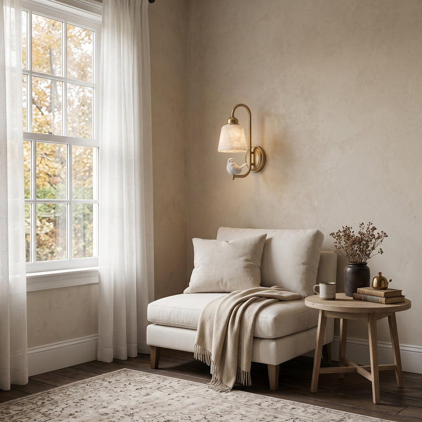 Luscinia Alabaster Wall Sconce