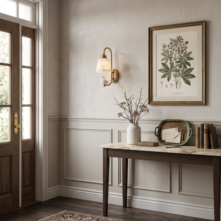Luscinia Alabaster Wall Sconce