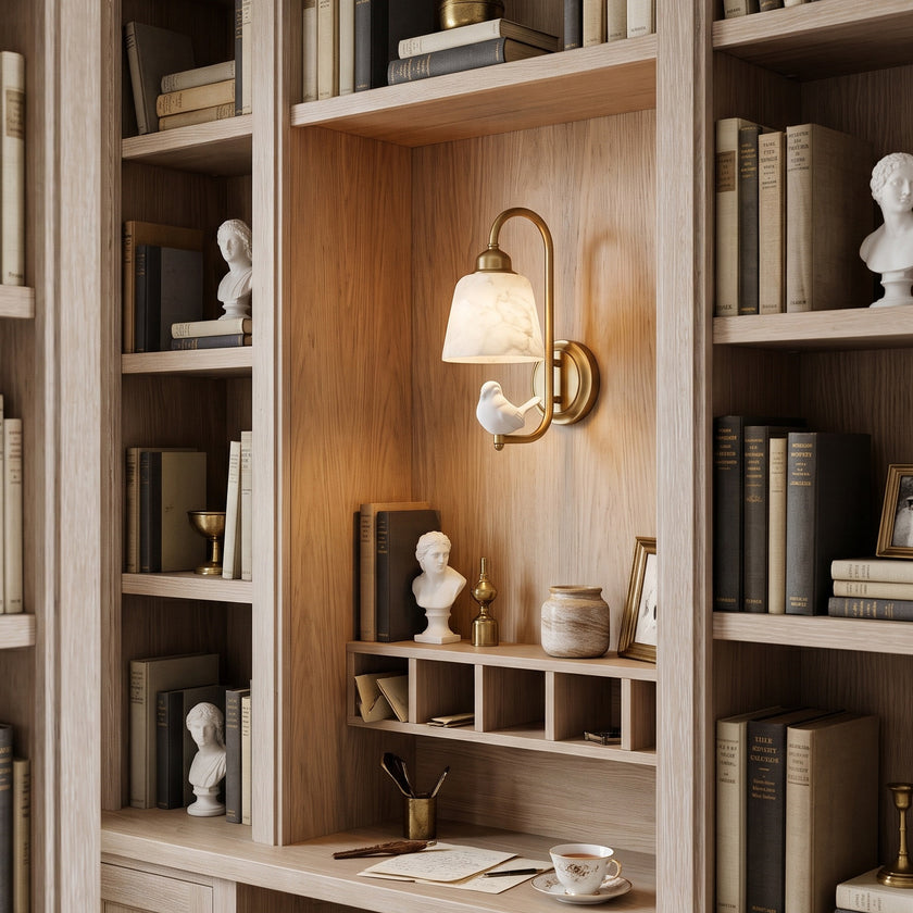 Luscinia Alabaster Wall Sconce