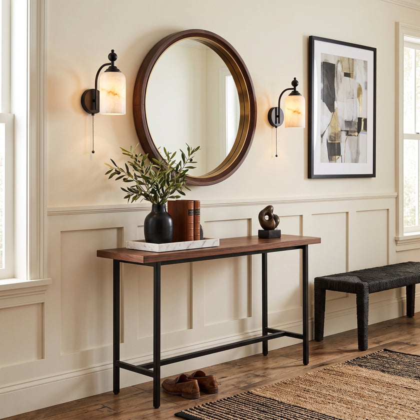 Marbessa Alabaster Wall Sconce