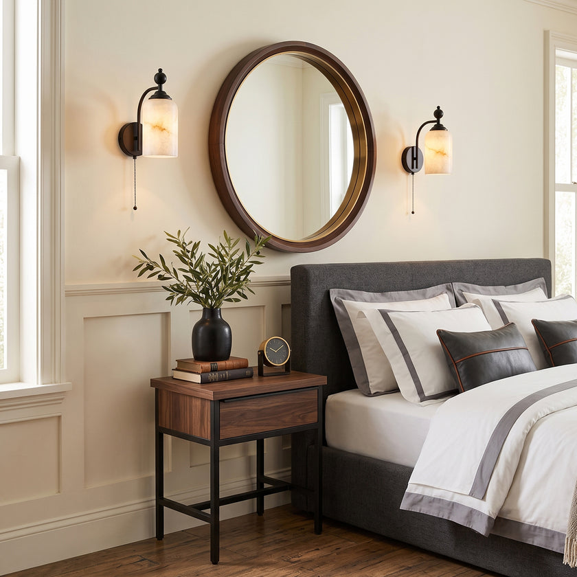 Marbessa Alabaster Wall Sconce