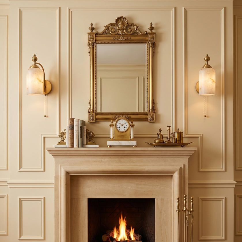 Marbessa Alabaster Wall Sconce