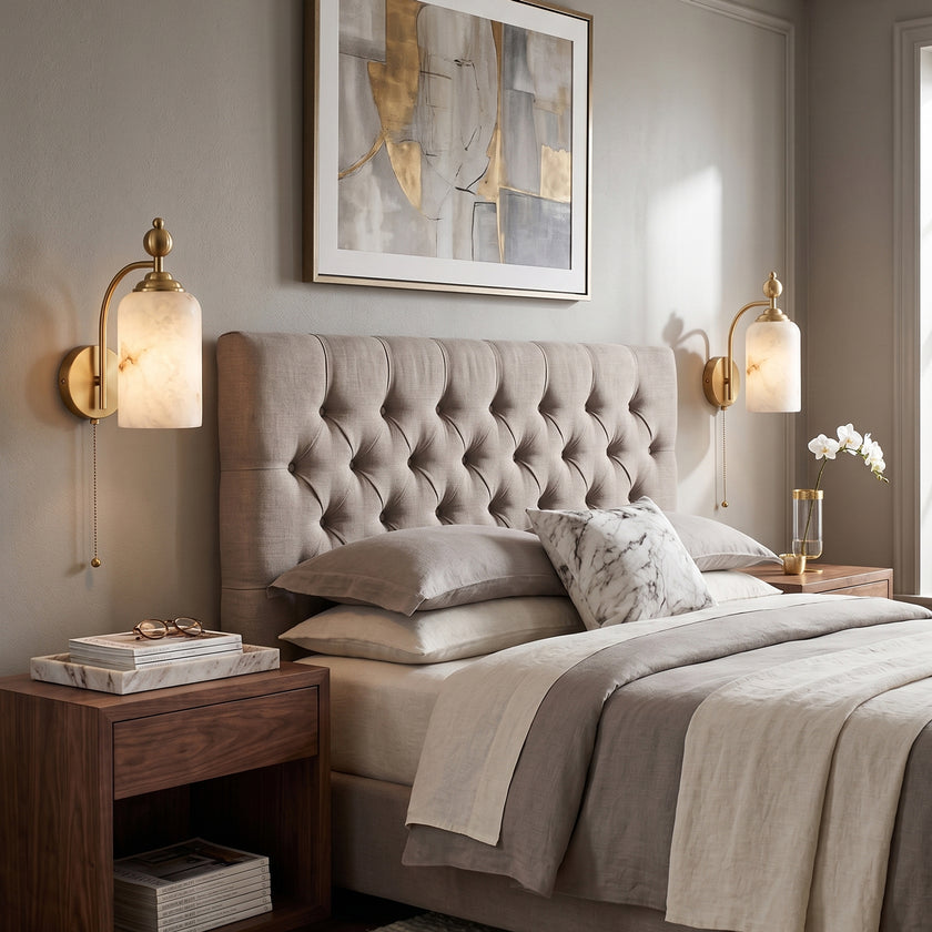 Marbessa Alabaster Wall Sconce