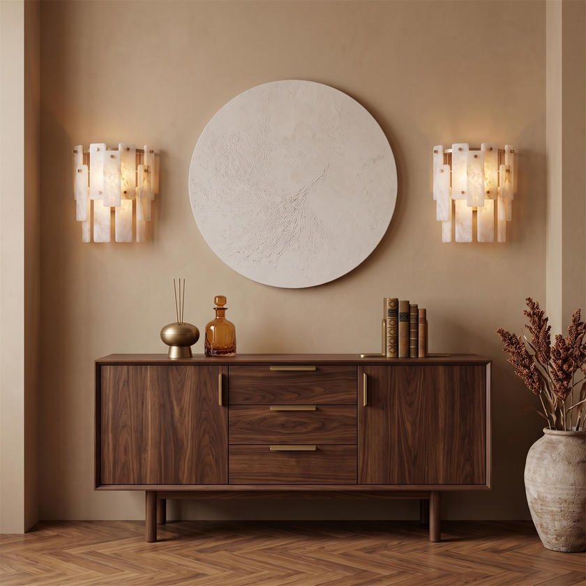 Marloweith Alabaster Wall Sconce