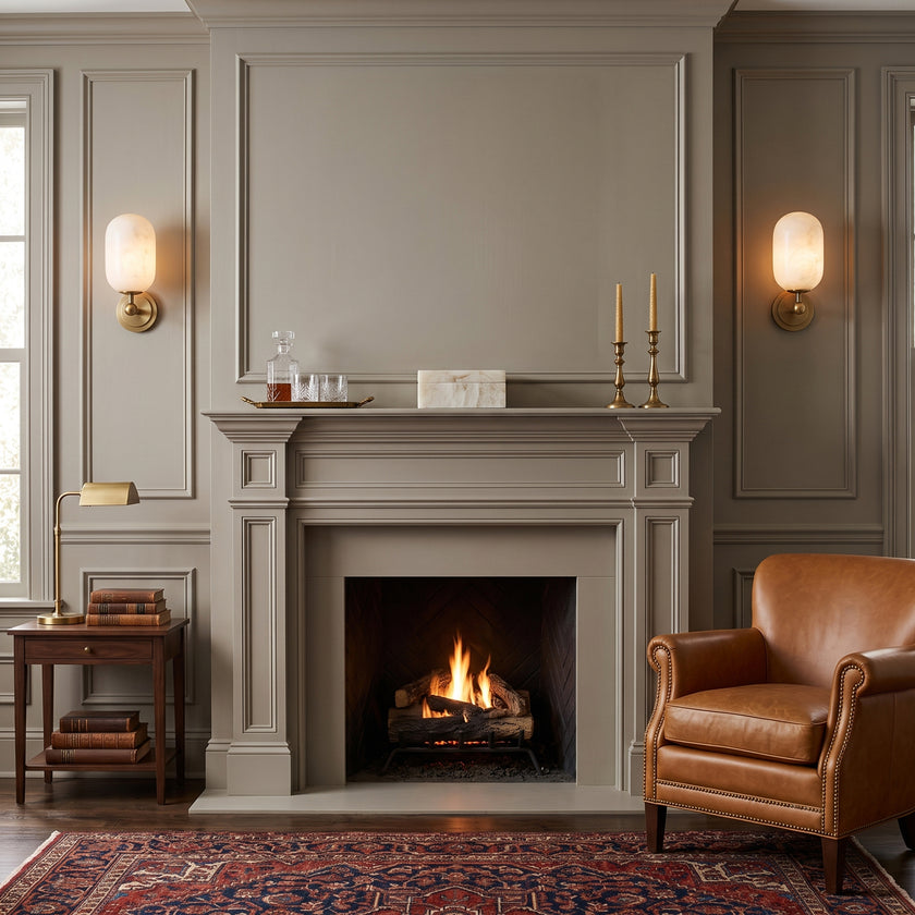Milton Alabaster Wall Sconce