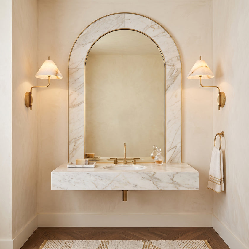 Monroe Alabaster Wall Sconce