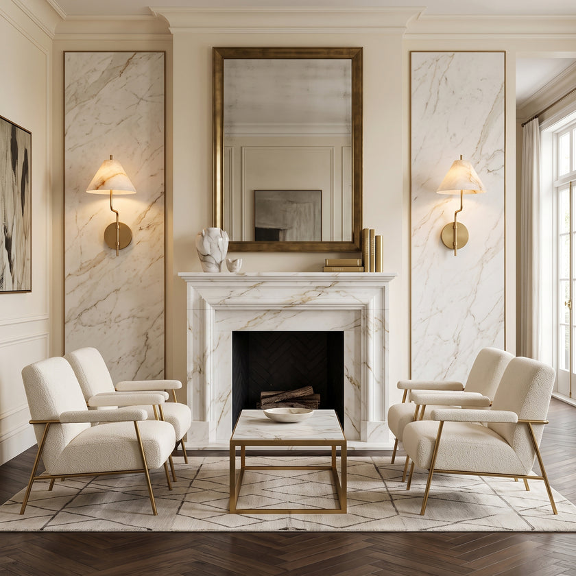 Monroe Alabaster Wall Sconce