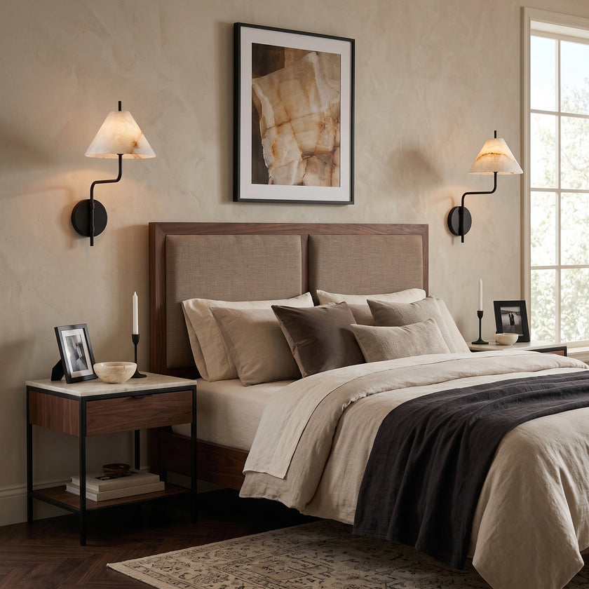 Monroe Alabaster Wall Sconce