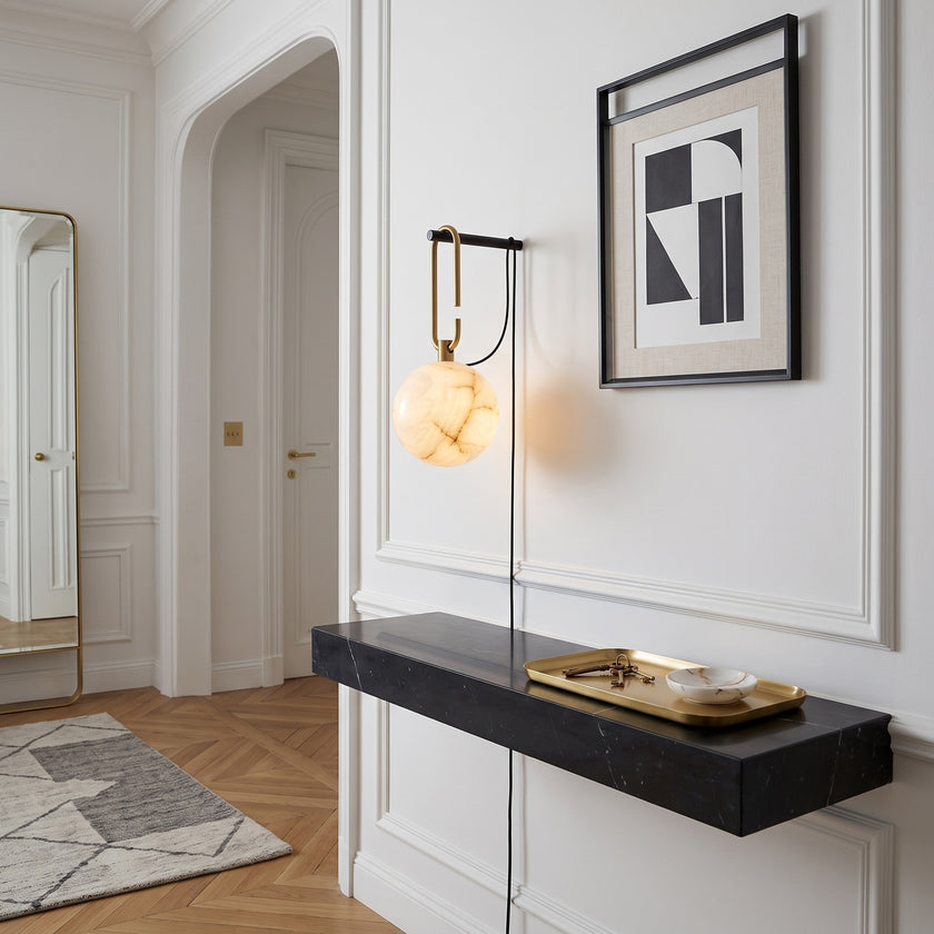 NH Alabaster Wall Sconce