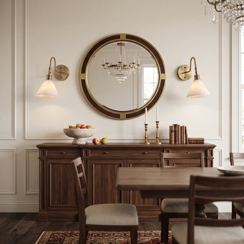Oberon Alabaster Wall Sconce