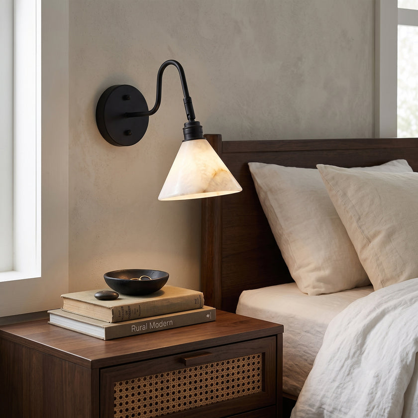 Oberon Alabaster Wall Sconce