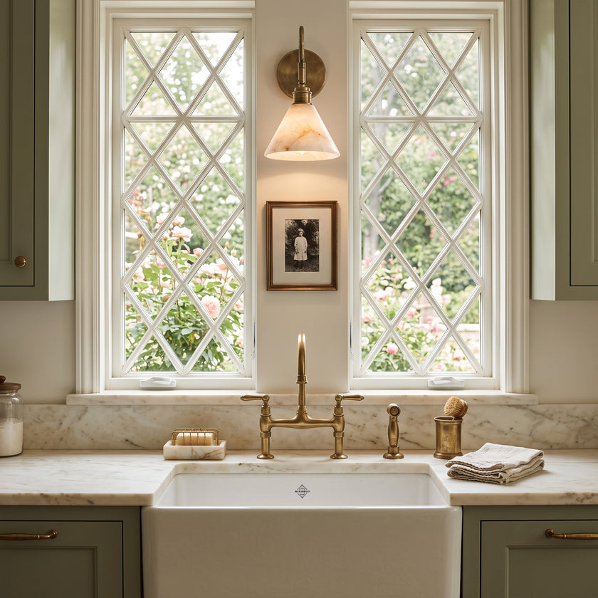Oberon Alabaster Wall Sconce