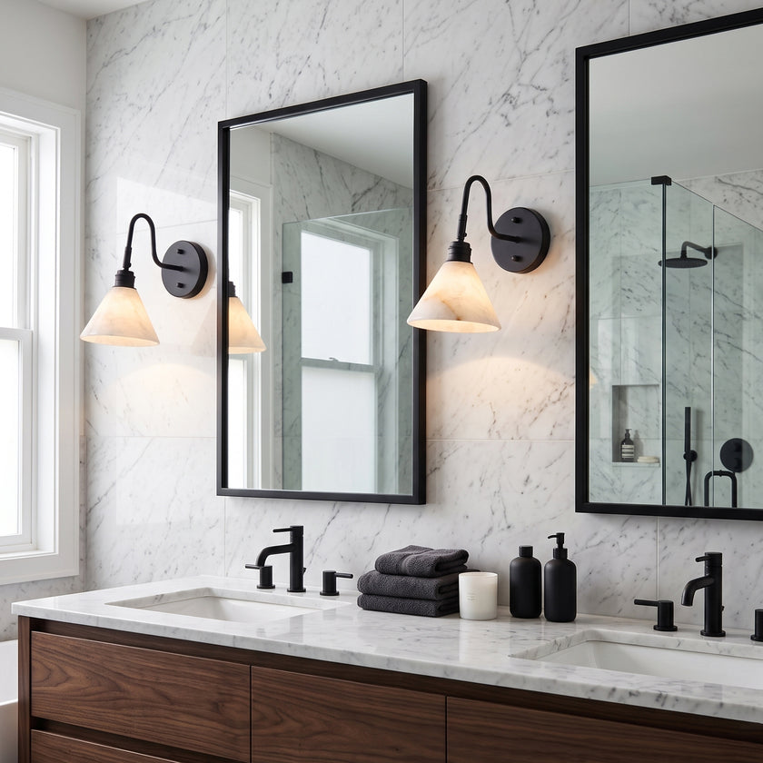 Oberon Alabaster Wall Sconce