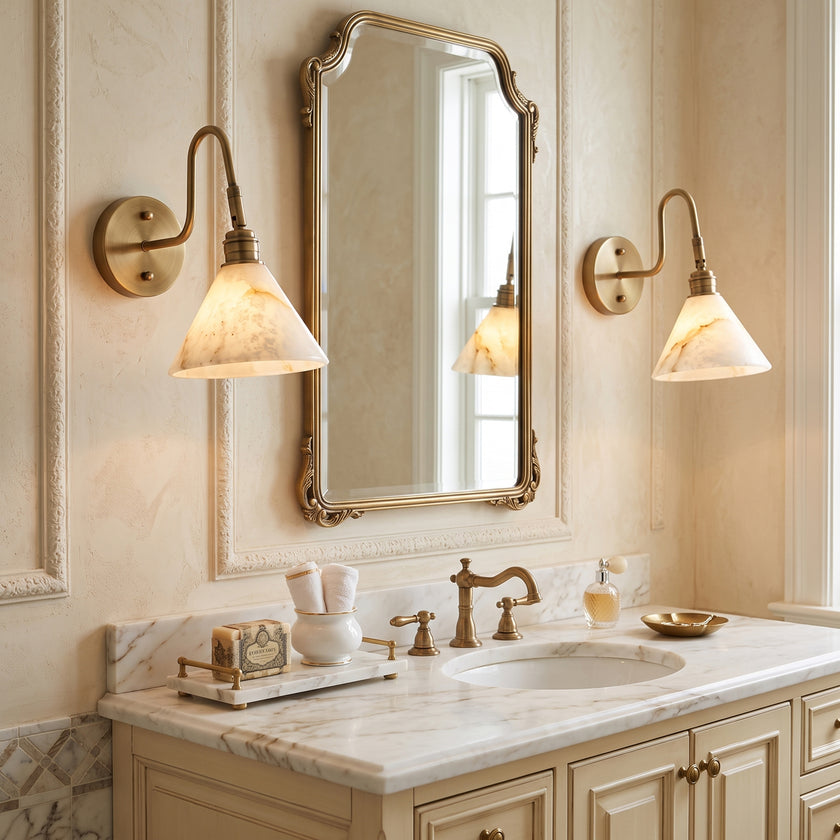 Oberon Alabaster Wall Sconce