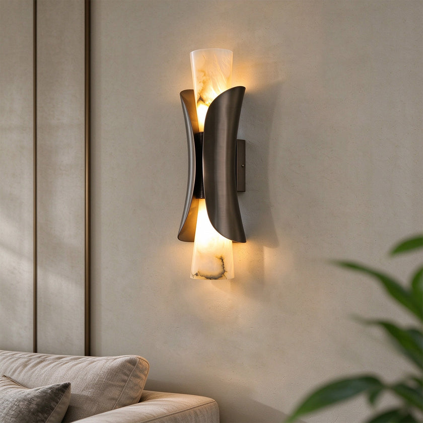 Onycina albast wandlamp