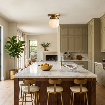 Ormira Alabaster Flush Mount