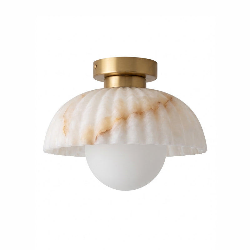 Orsay Alabaster Flush Mount