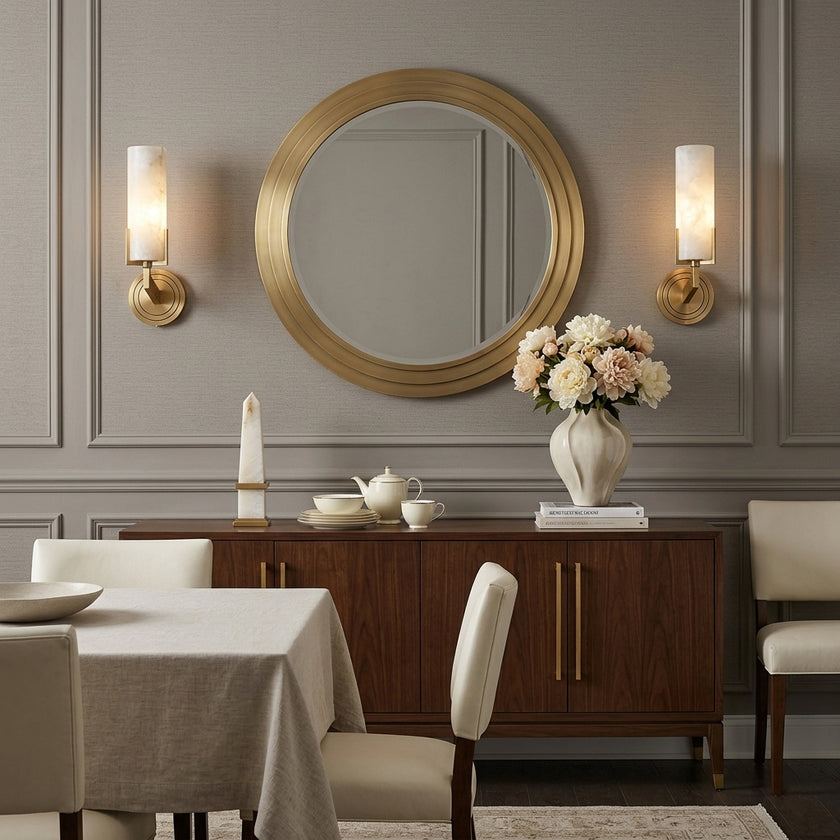 Orvessa Alabaster Wall Sconce