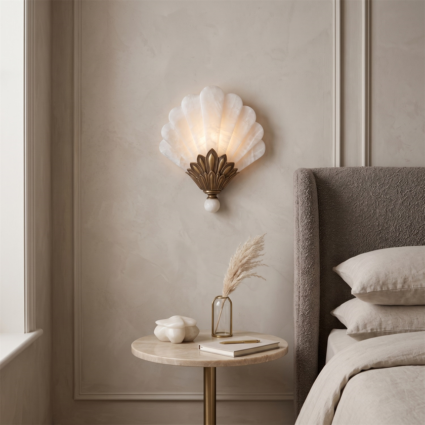 Palatia Alabaster Wall Sconce