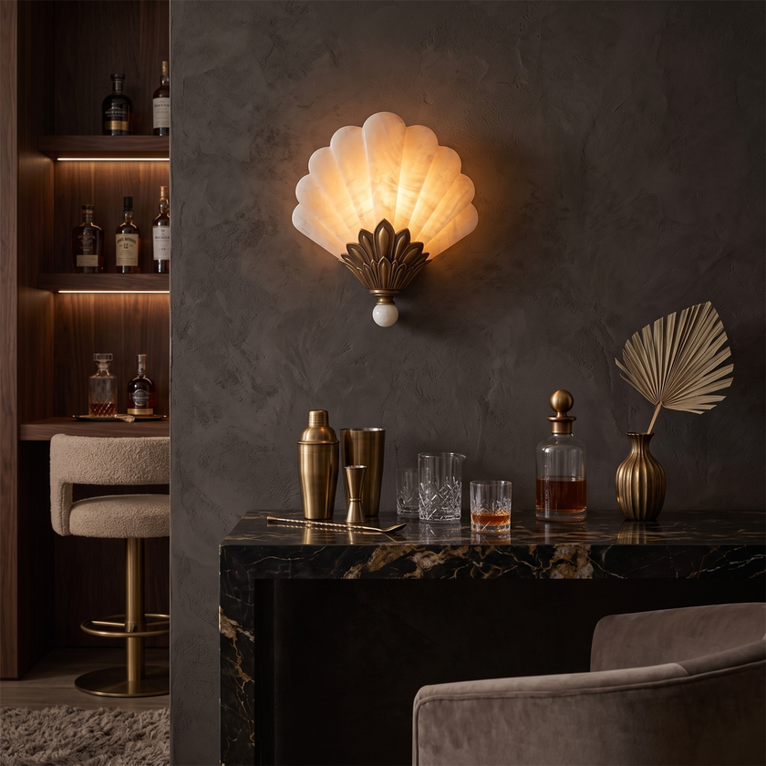 Palatia Alabaster Wall Sconce