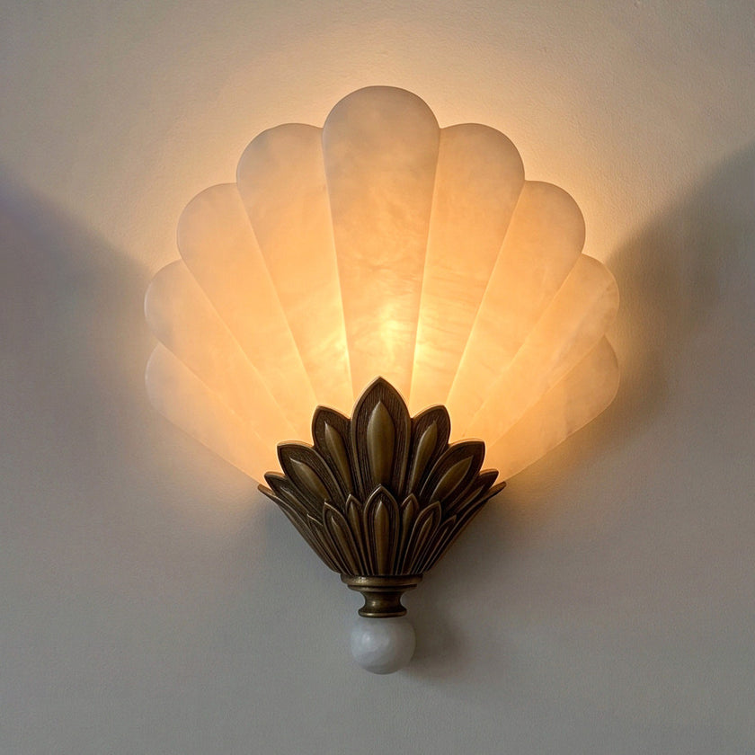 Palatia Alabaster Wall Sconce