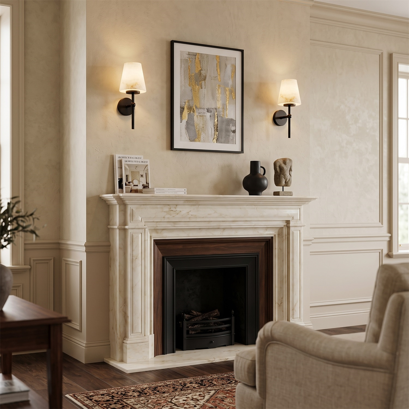 Pellucia Alabaster Wall Sconce