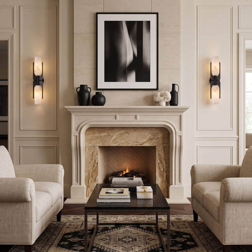Pennon Alabaster Wall Sconce