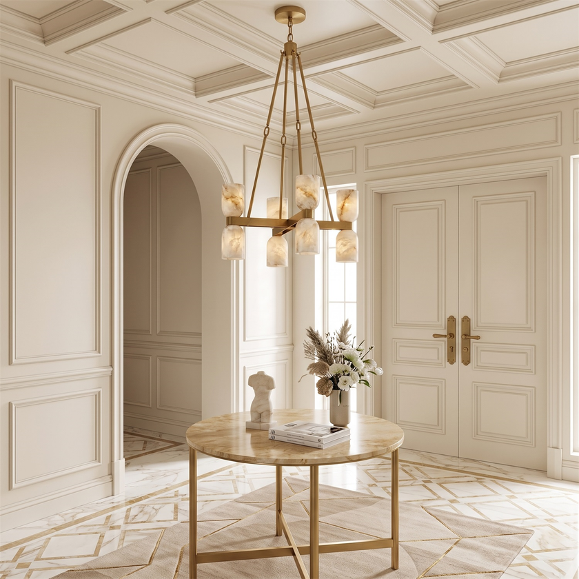 Plinthina Alabaster Chandelier – detail 3