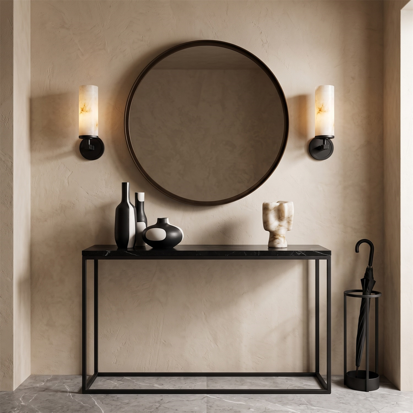 Ravelin Alabaster Wall Sconce