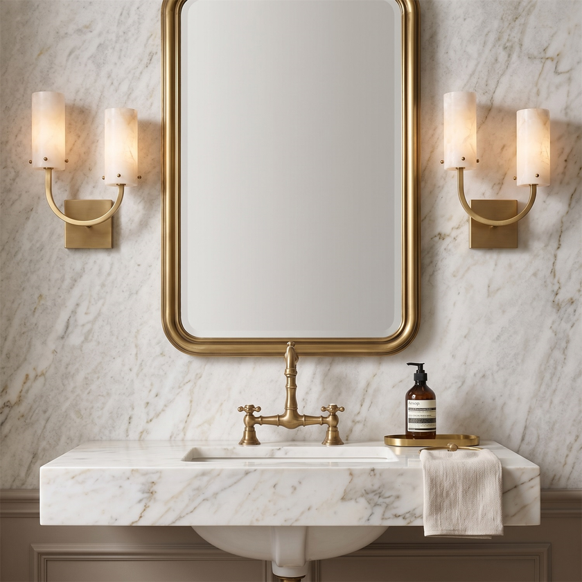 Renford Alabaster Wall Sconce