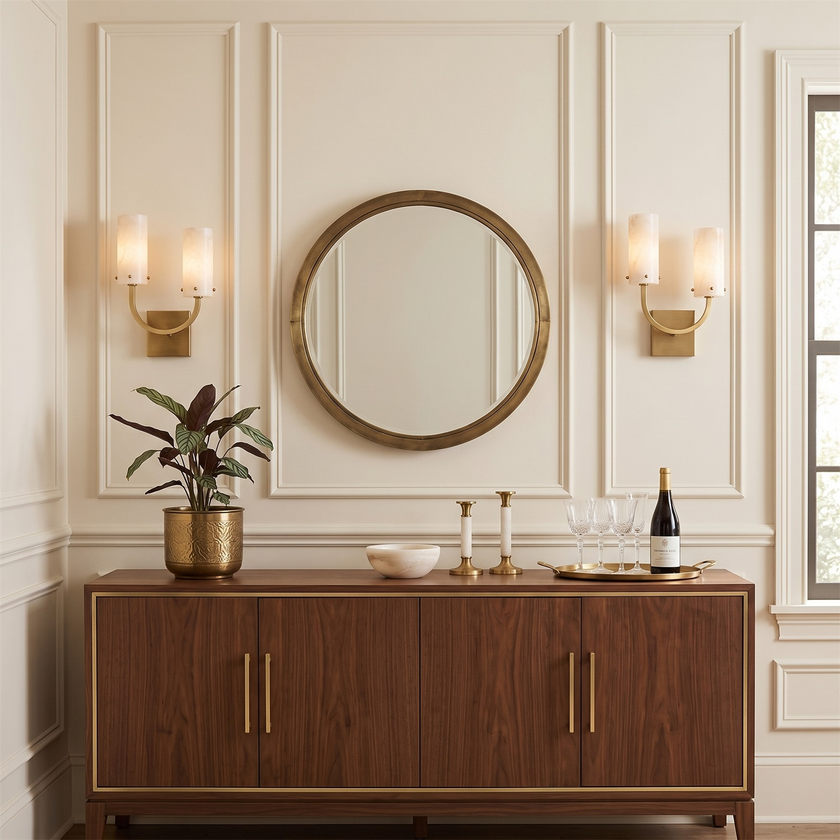 Renford Alabaster Wall Sconce