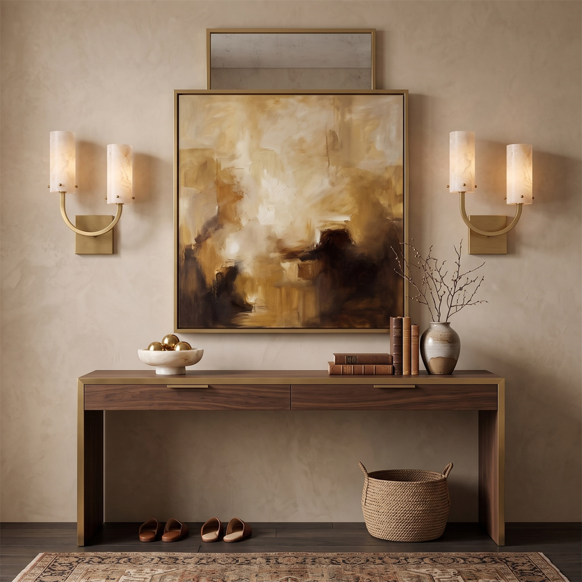 Renford Alabaster Wall Sconce