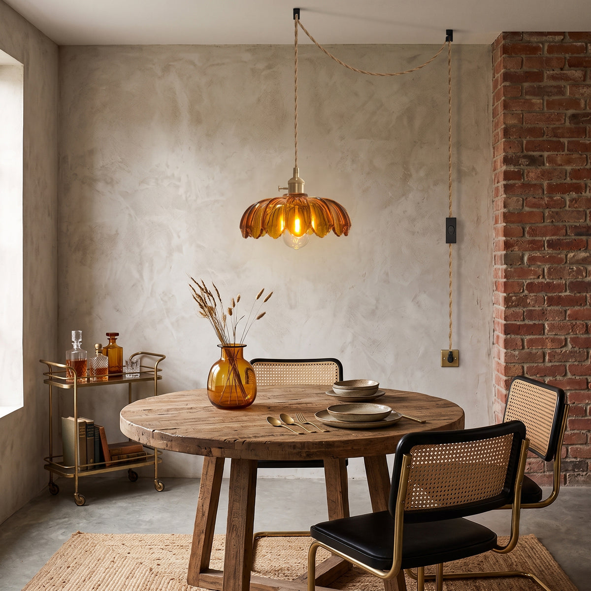 Retro Petal Swag Lights – detail 2