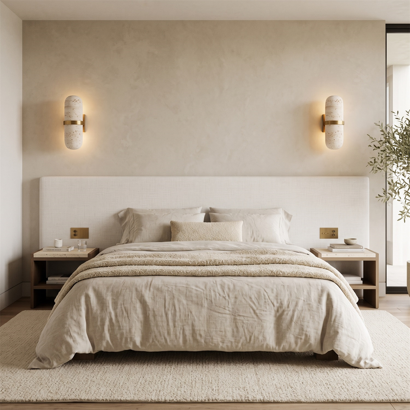 Rimrock Travertine Wall Sconce