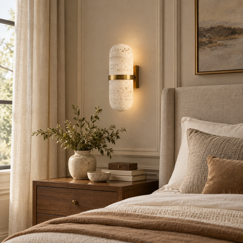 Rimrock Travertine Wall Sconce