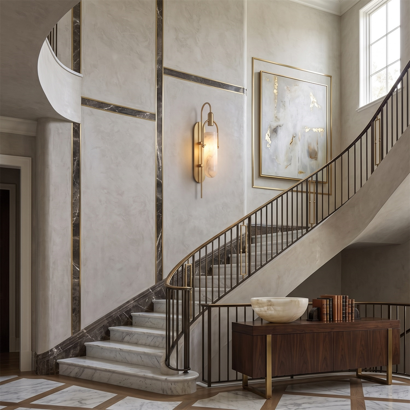 Rivington Alabaster Wall Sconce