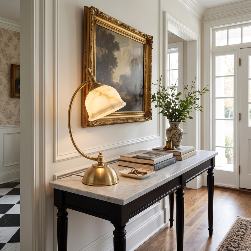 Roscida Alabaster Table Lamp