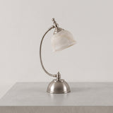 Satin Nickel & White