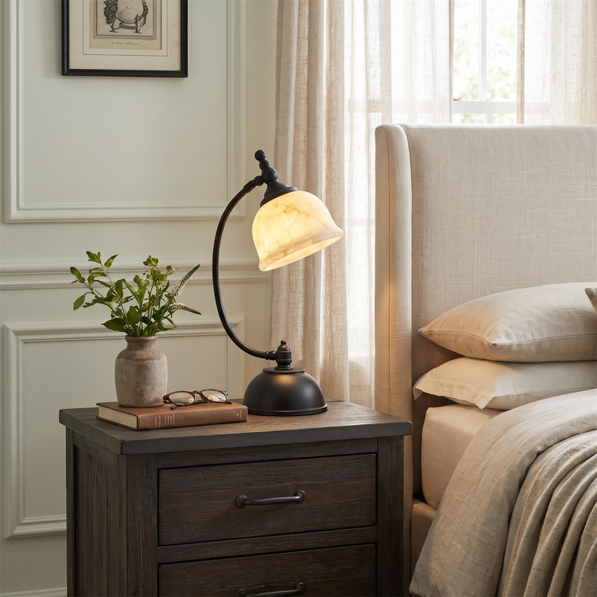 Roscida Alabaster Table Lamp