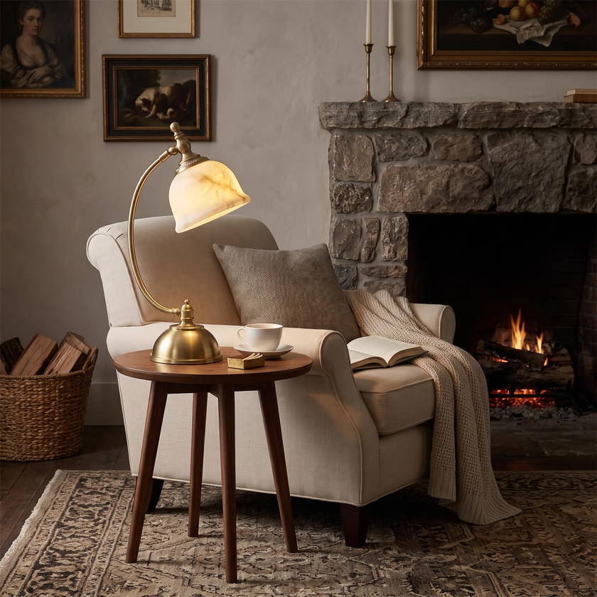 Roscida Alabaster Table Lamp