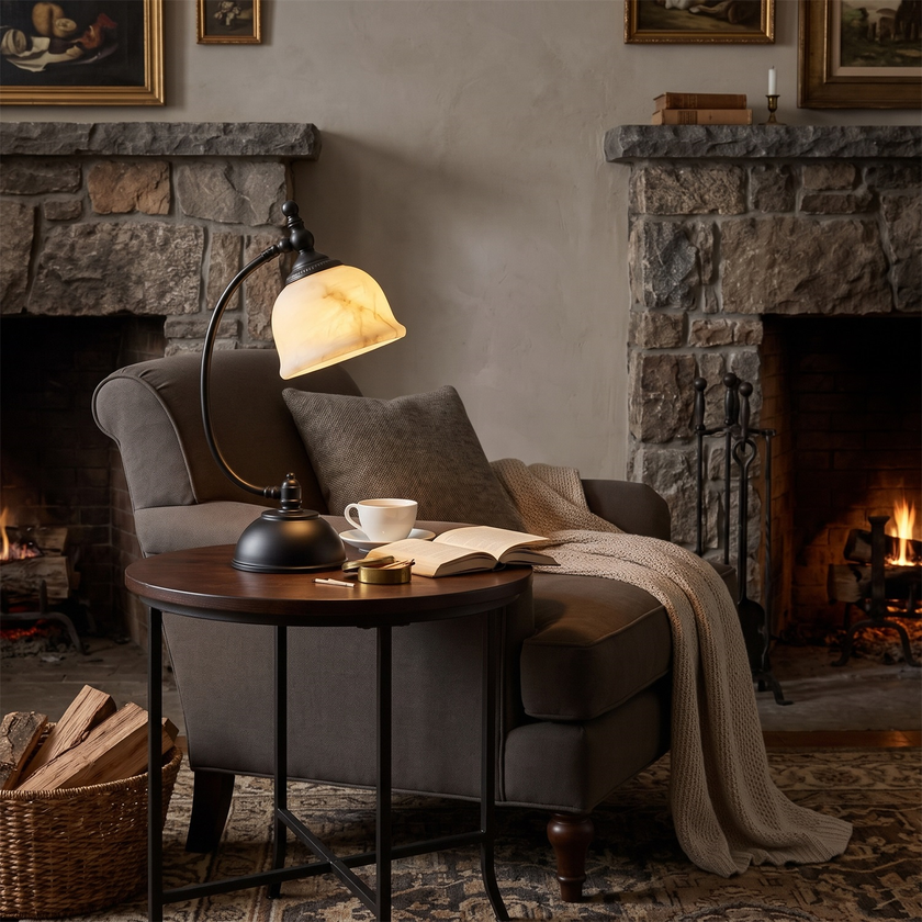 Roscida Alabaster Table Lamp