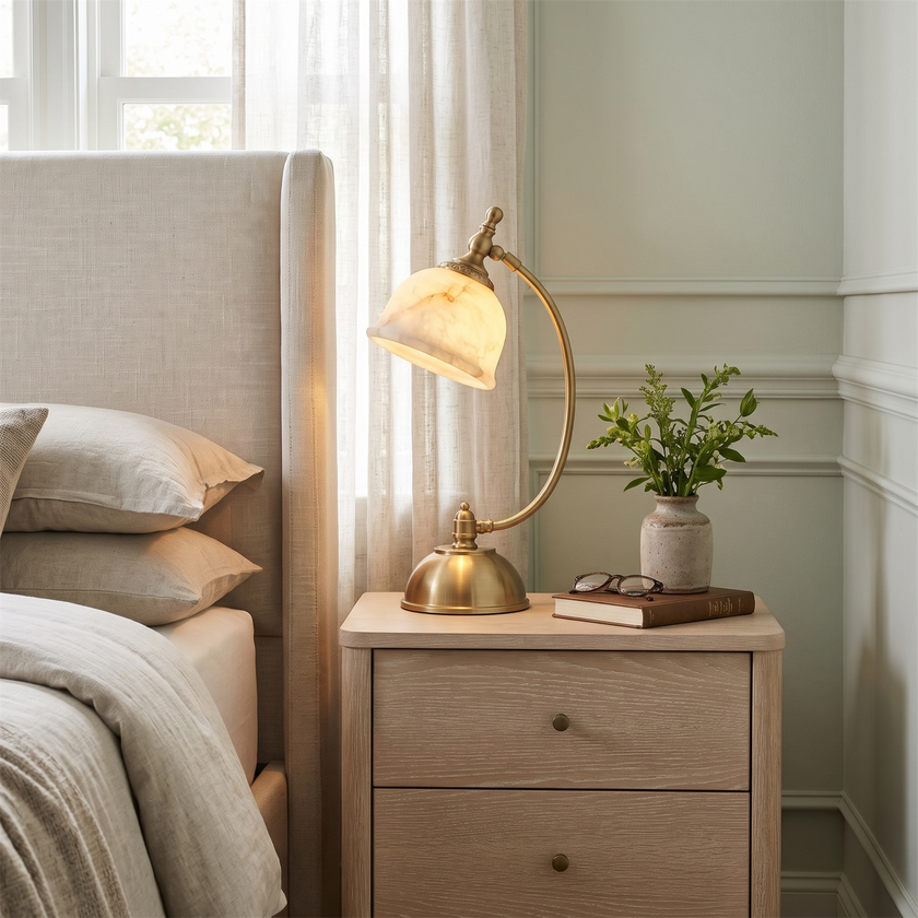 Roscida Alabaster Table Lamp