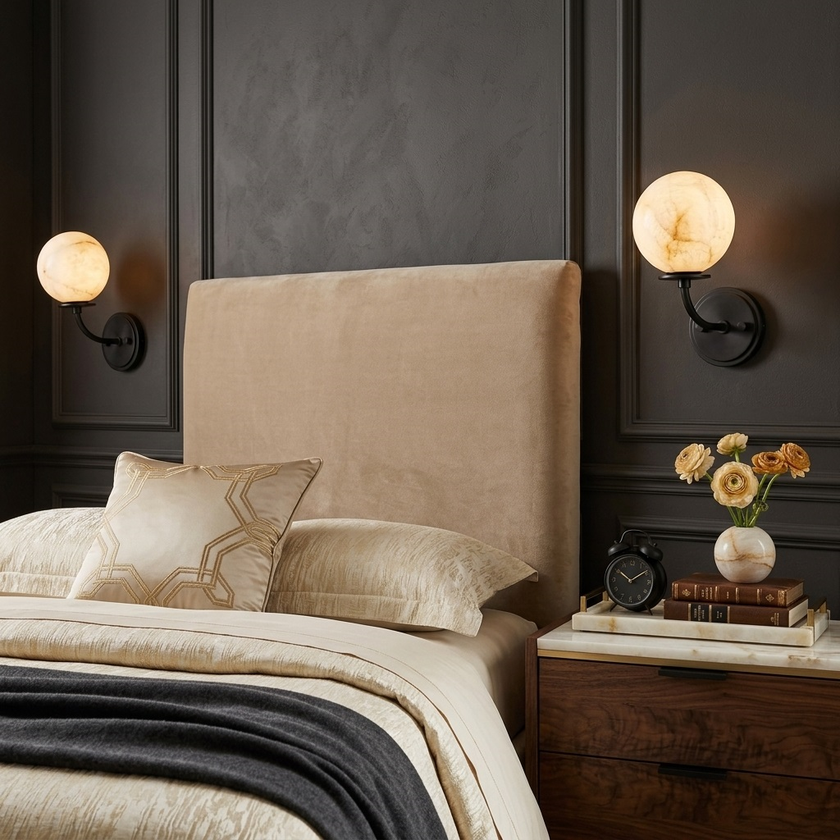 Selenitis Alabaster Wall Sconce