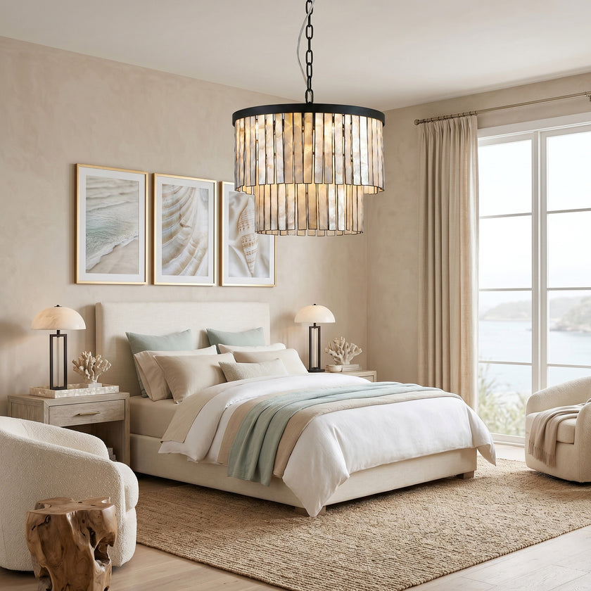 Sheila Shell Round Chandelier